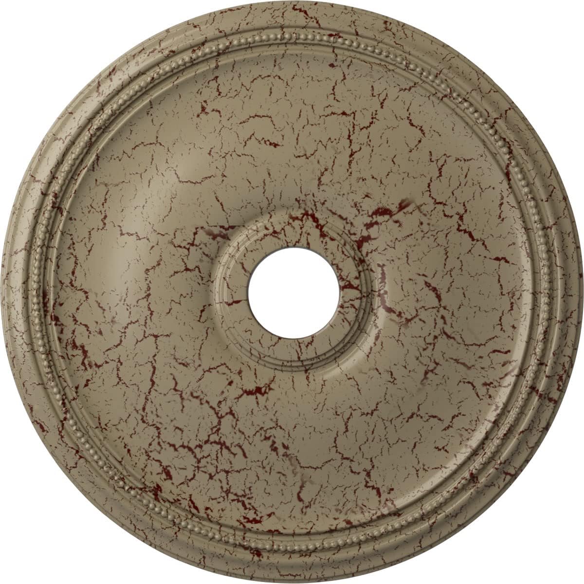 Ekena Millwork CM24THGDC Theia Ceiling Medallion, Gobi Desert Crackle, 24"OD x 3 5/8"ID x 1 3/4"P