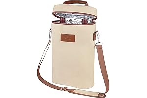 Tirrinia 2-Bottle Wine Tote for Travel