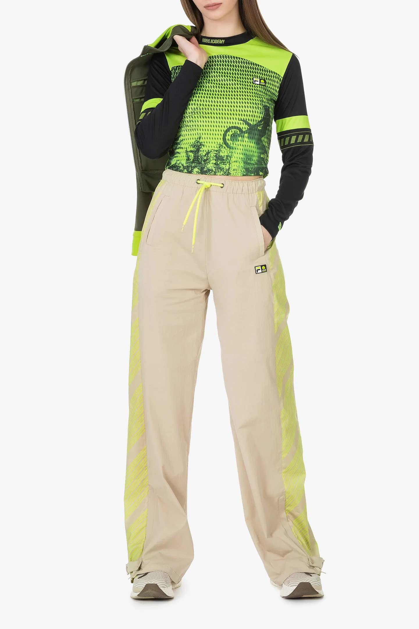 VR46 Damen Hose Wide Leg Fila Riders Academy