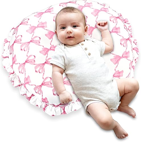 Miniatura 2 de Funda de almohada de lactancia con lazo rosa