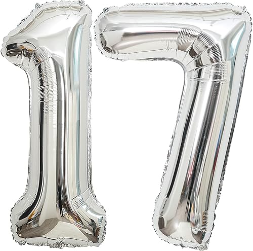 Vista 28 de Globos de 0 números plateados 0 globos de número 40 pulgadas número 0 globos de aluminio Mylar