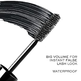 Lancme Monsieur Big Waterproof Mascara - Instant Volume Mascara with False Lash Effect - Up to 12x More Volume & 24-Hour Wear - Volumizing & Lengthening Mascara - Smudge and Flake Free - Black