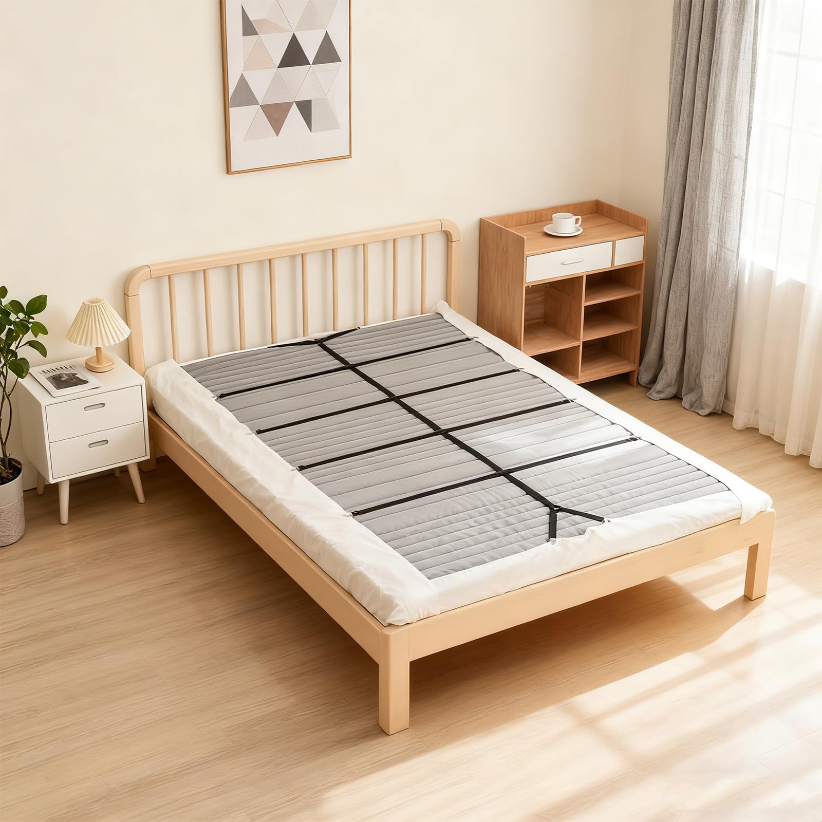 2 sztuki regulowanych napinaczy do prześcieradła, napinacze do prześcieradła, napinacze do prześcieradła z gumką, uchwyty do prześcieradła z gumką, z 12 metalowymi klamrami, do prześcieradła