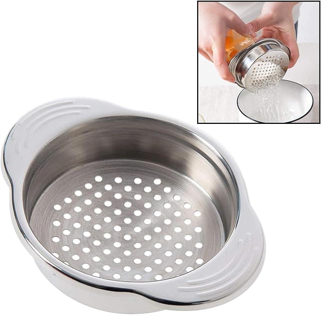 LNIEGE Press Lid Oil Drainer Remover Stainless Steel Food Can Strainer Sieve Tuna