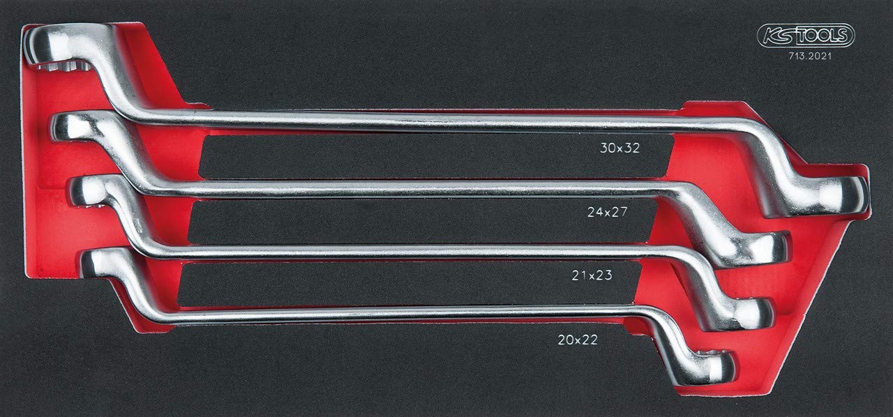 Module de 4 Clés Polygonales Contre-Coudées 75° - KS Tools