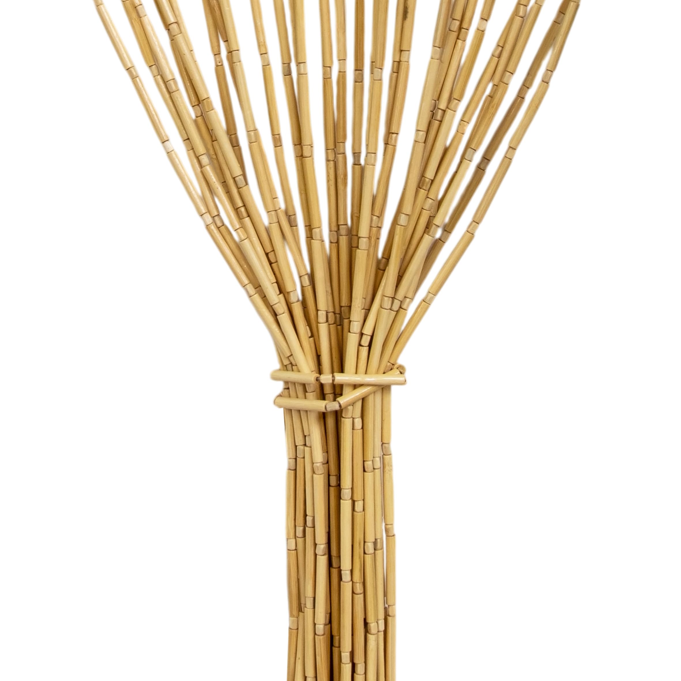 Holzperlen Türvorhang mit 31 Strängen 180 x 90 cm - Natur - Retro Perlenvorhang im Boho Chic Design - Holzperlenvorhang Fliegenvorhang Raumteiler Deko Tür Wand Fransen Perlen Vorhang