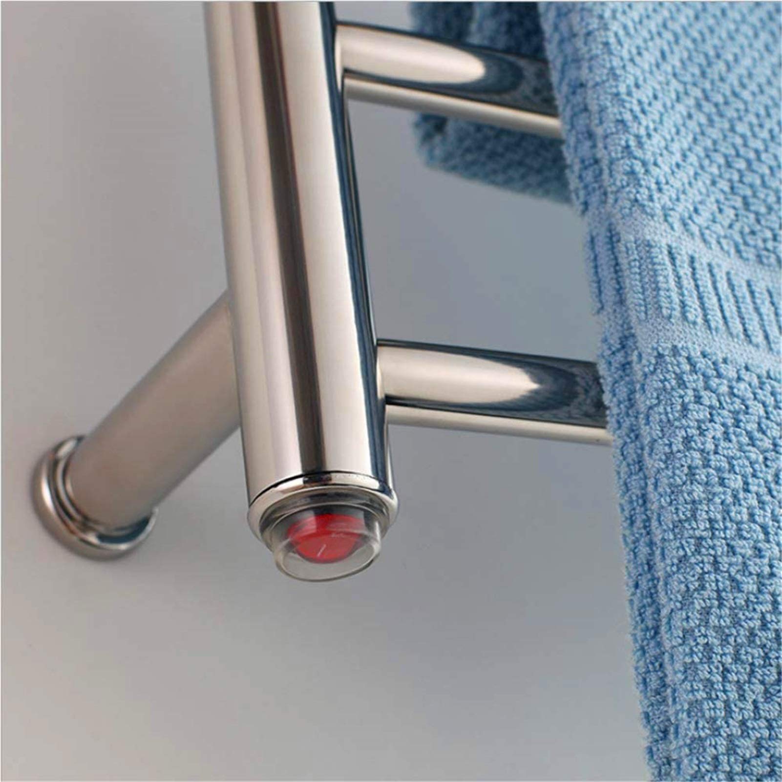 Calentador de Toallas, toallero eléctrico, radiador de baño Recto, tendedero de 7 Barras, Calentador de Toallas de Acero Inoxidable 304, Accesorios de baño para el hogar