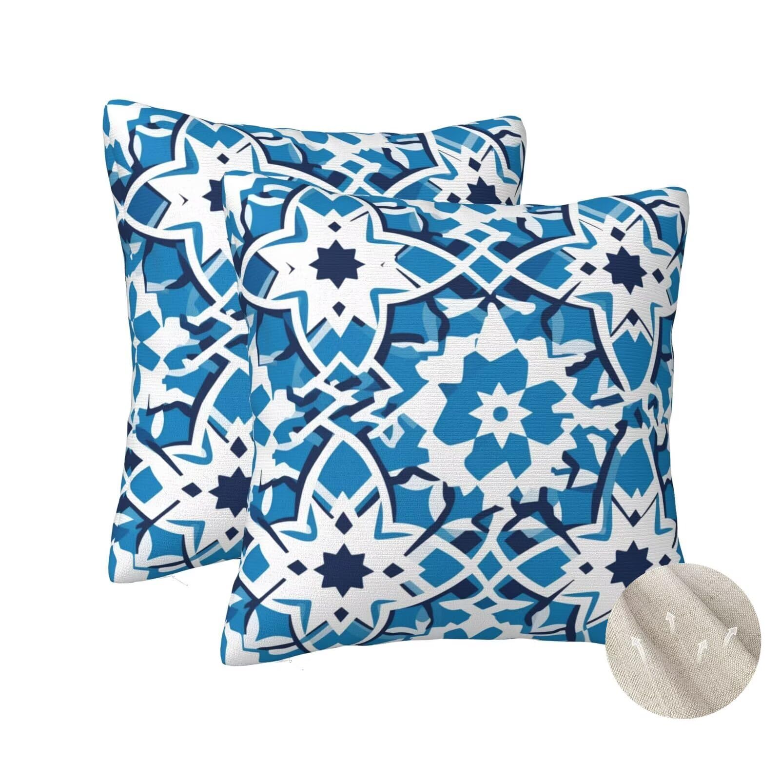 Housse coussin mandala 50x50 cm pour protéger et embellir les vieux coussins de canapé