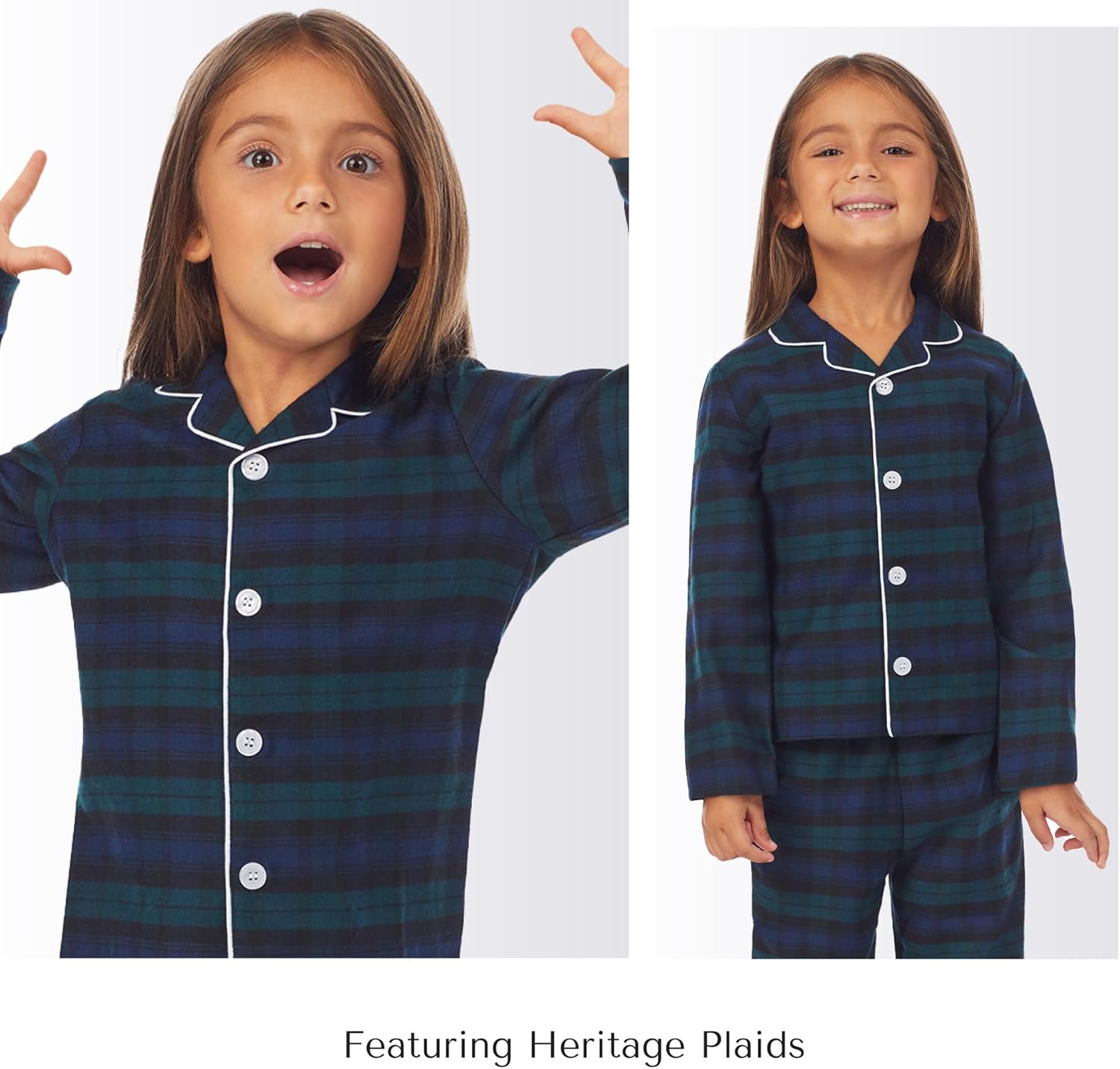 Lanz of Salzburg Sleepwear for Children Classic Long Sleeve and Pant Holiday Flannel Boys and Girls Pajamas (Toddler & Kids) - Image 5