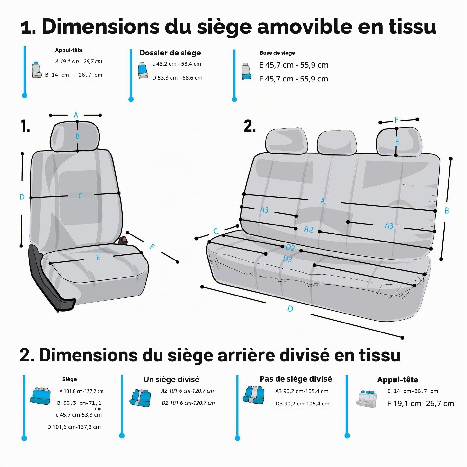 Housse Siege Voiture pour Peugeot 5008 7 Places 2017-2025, Avant Arrière Ensembles Housses Siège, Respirant Toutes Saisons, Accessoire Voiture,Black