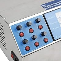 Vista 5 de LFJD 6 Heads Liquid Filling Machine 3-5000ml Fille Bottle Filler Digital Control Filler Pump Stainless Steel 110V (6 Heads)