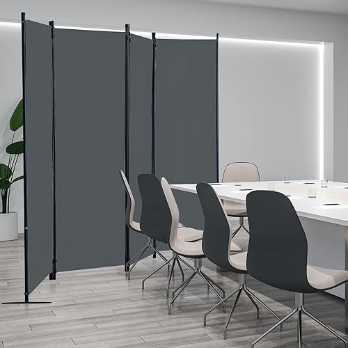 Miniatura 2 de Divisor de habitación de 4 paneles, divisor de pared plegable de privacidad para separación de habitaciones, divisiones de habitación independientes