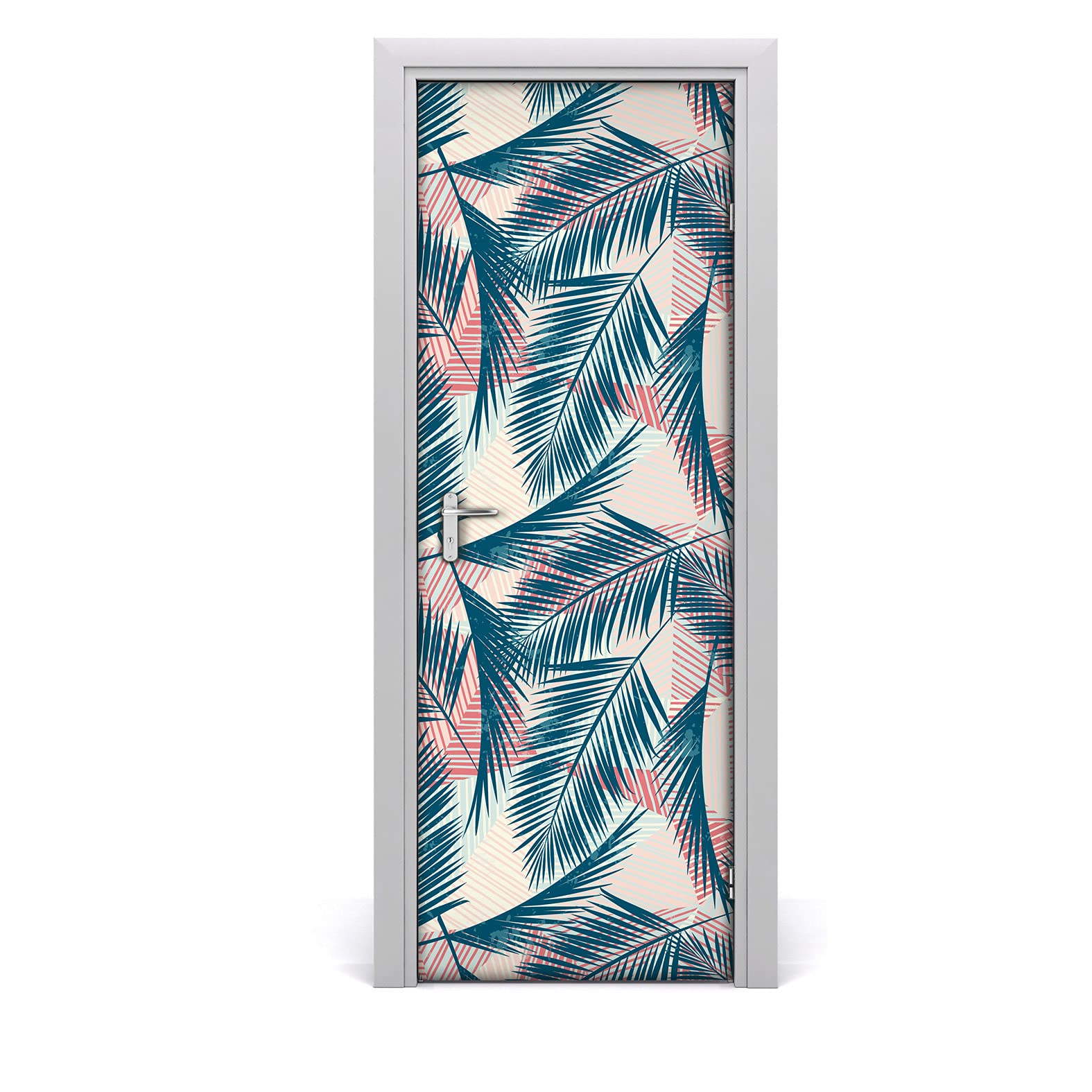 Papier peint sur la porte étanche Tropic Palm Leaf déco lavable