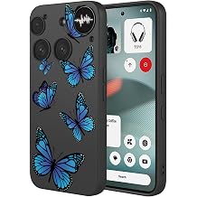 Phone Case for Nothing Phone 3 Case, Shockproof Flexible Bumper TPU Soft Cases Butterfly Pattern Cover for Nothing Phone 3 Black Butterfly