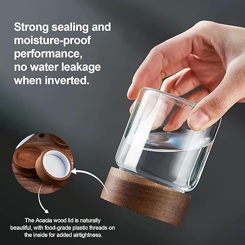 Miniatura 3 de Patoper Tarros de vidrio para especias, frascos de vidrio con tapa de rosca, recipiente de almacenamiento de alimentos para despensa, azúcar, té,