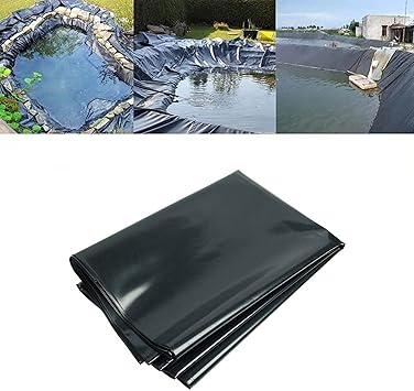 Image Pond Liner 0.2mm Flexible Liners Large Water Garden Fish Ponds Liners HDPE Pound Skins Fountain Underlayment for Outdoor Ponds, Backyard Waterfall (Color : Black, Size :customizable) Image Pond Liner 0.2mm Flexible Liners Large Water Garden Fish Ponds Liners HDPE Pound Skins Fountain Underlayment for Outdoor Ponds, Backyard Waterfall (Color : Black, Size :customizable)