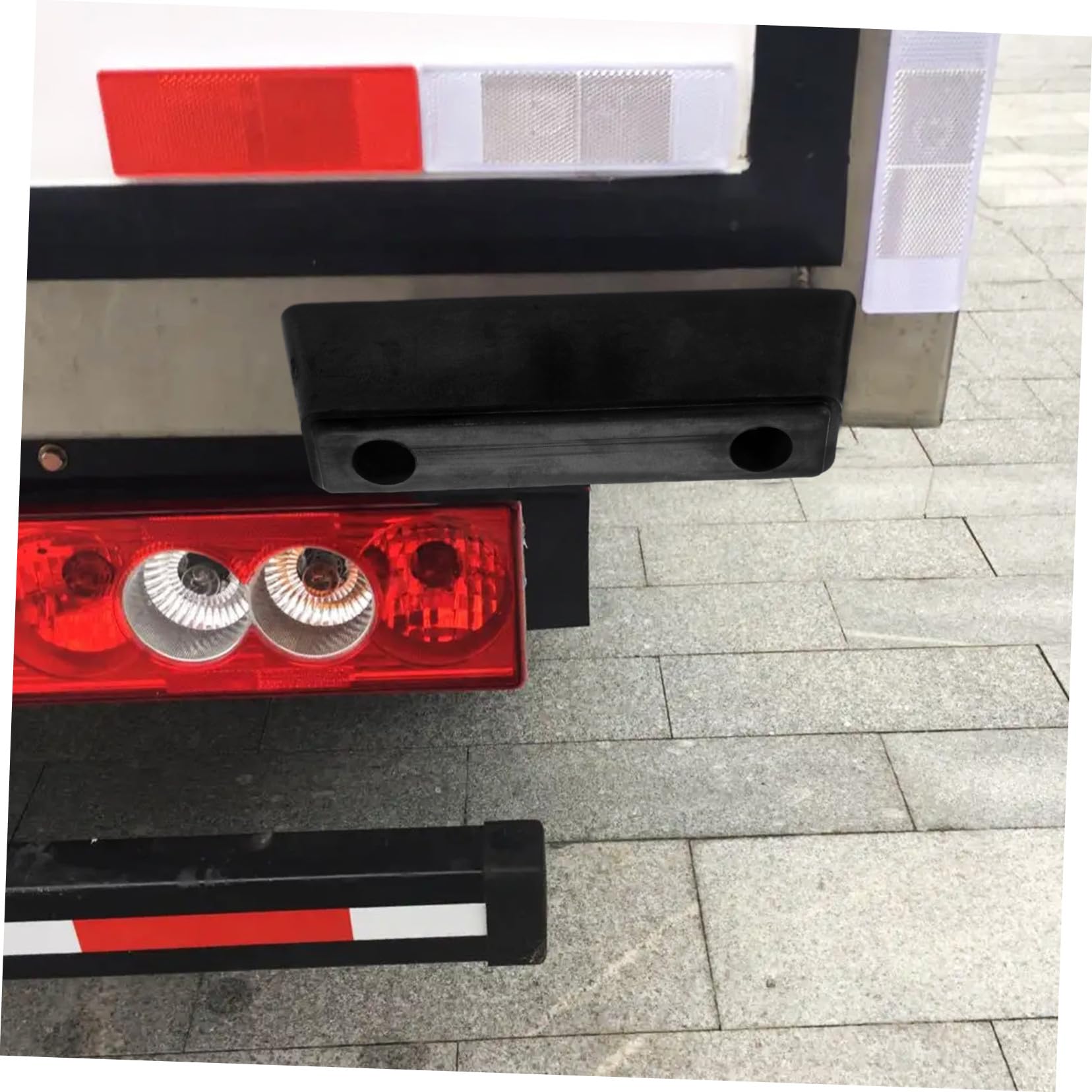 Pare-Chocs Bloc de Protection Arrière en Caoutchouc Noir pour Camion