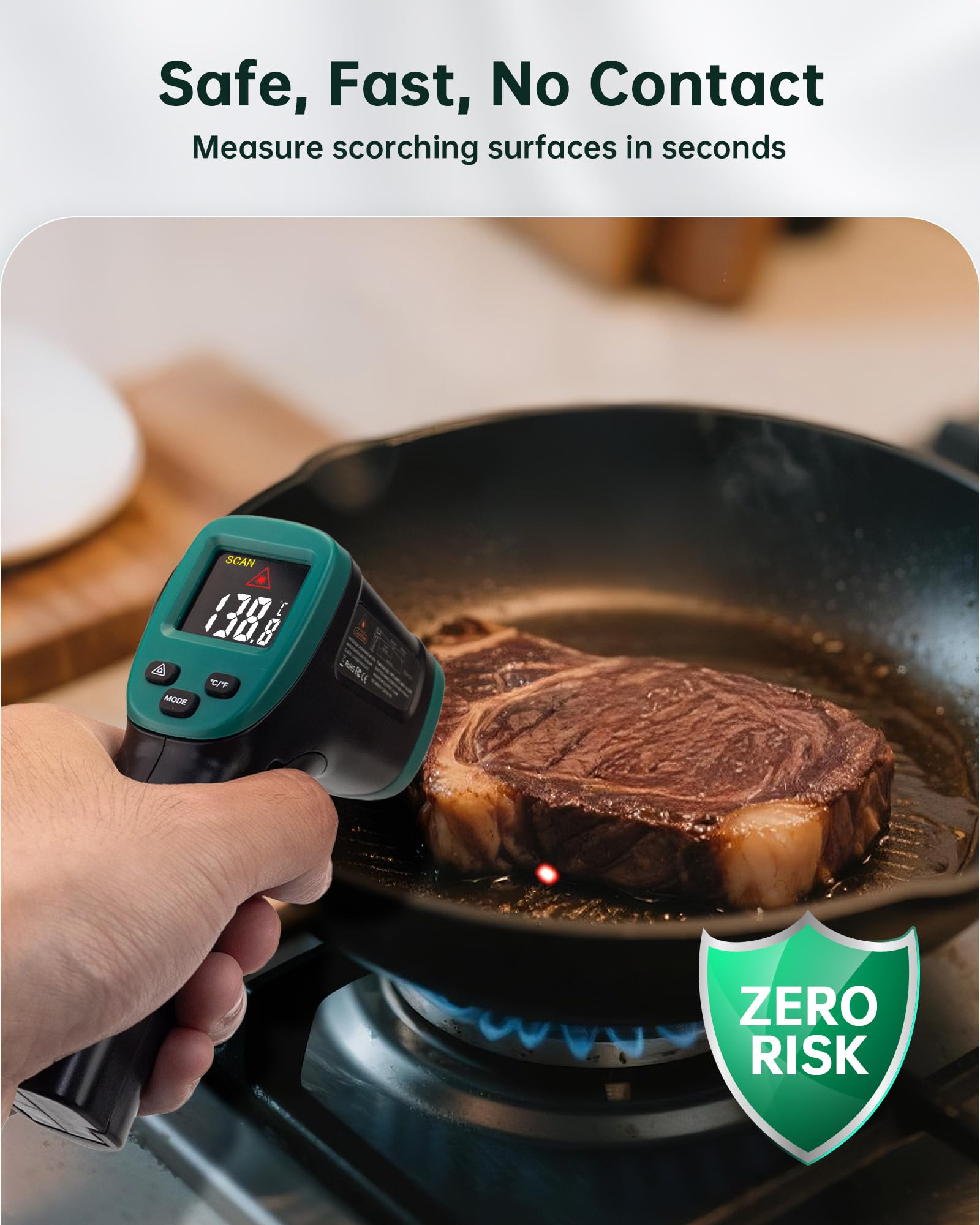 ROOKMAX Infrared Thermometer - Laser Temp Gun -6 ROOKMAX Infrared Thermometer - Laser Temp Gun -6