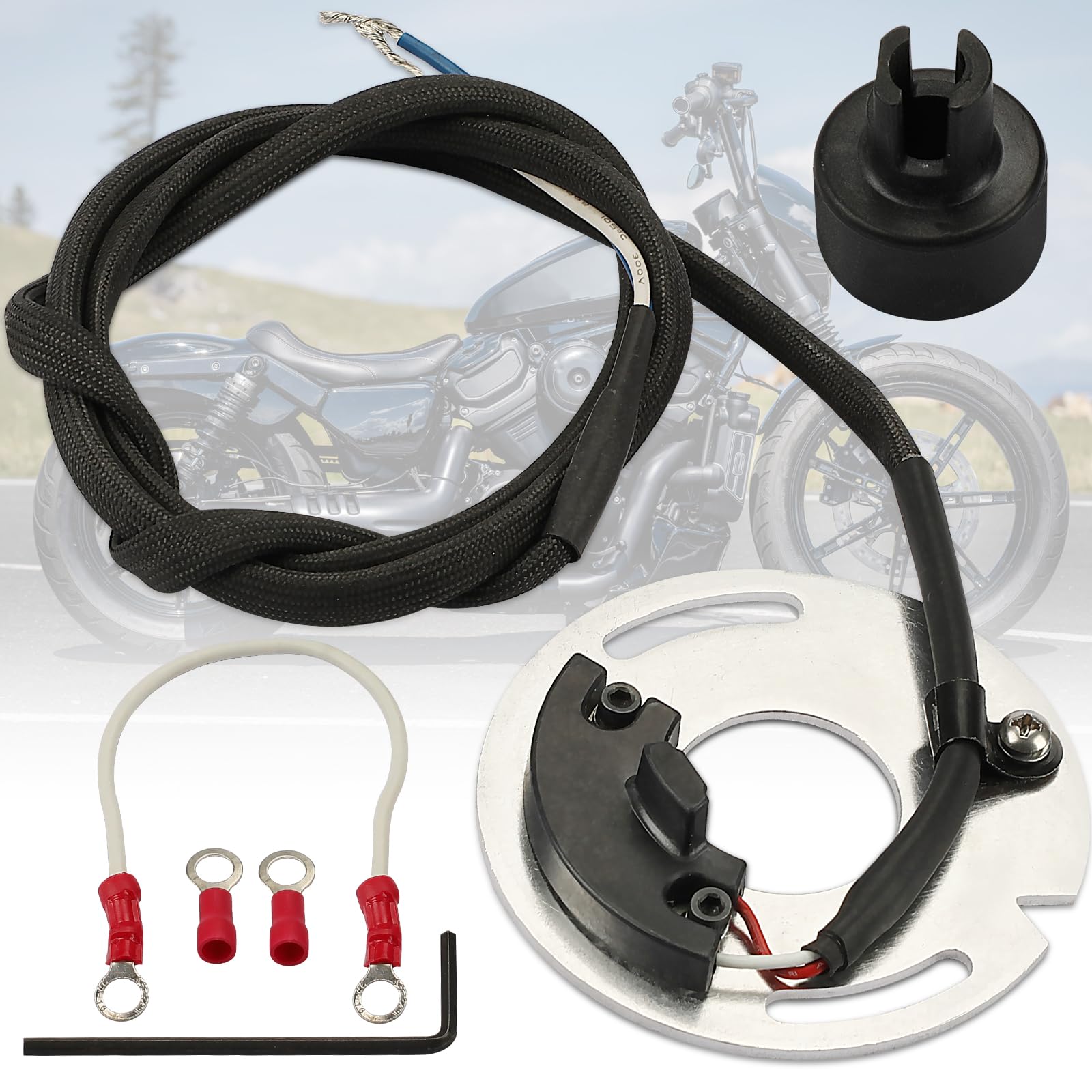 Bobina de encendido electrónico dual de repuesto DS6-1 compatible con carburador HD 1970-2003