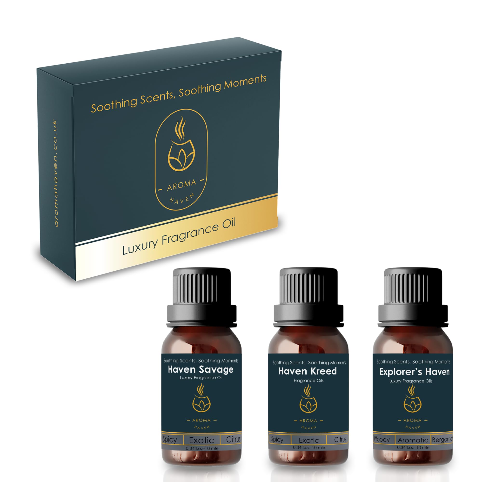 Aroma Haven Set Of 3 Oils For Him S4 Scentglide Waterless Oil Aroma Diffuser Nebulizer Electric Portable Rechargeable Wireless Aromatherapy For Essential Fragrance Oils Scent For Home Office Car (Set Of 3 Oils For Him)