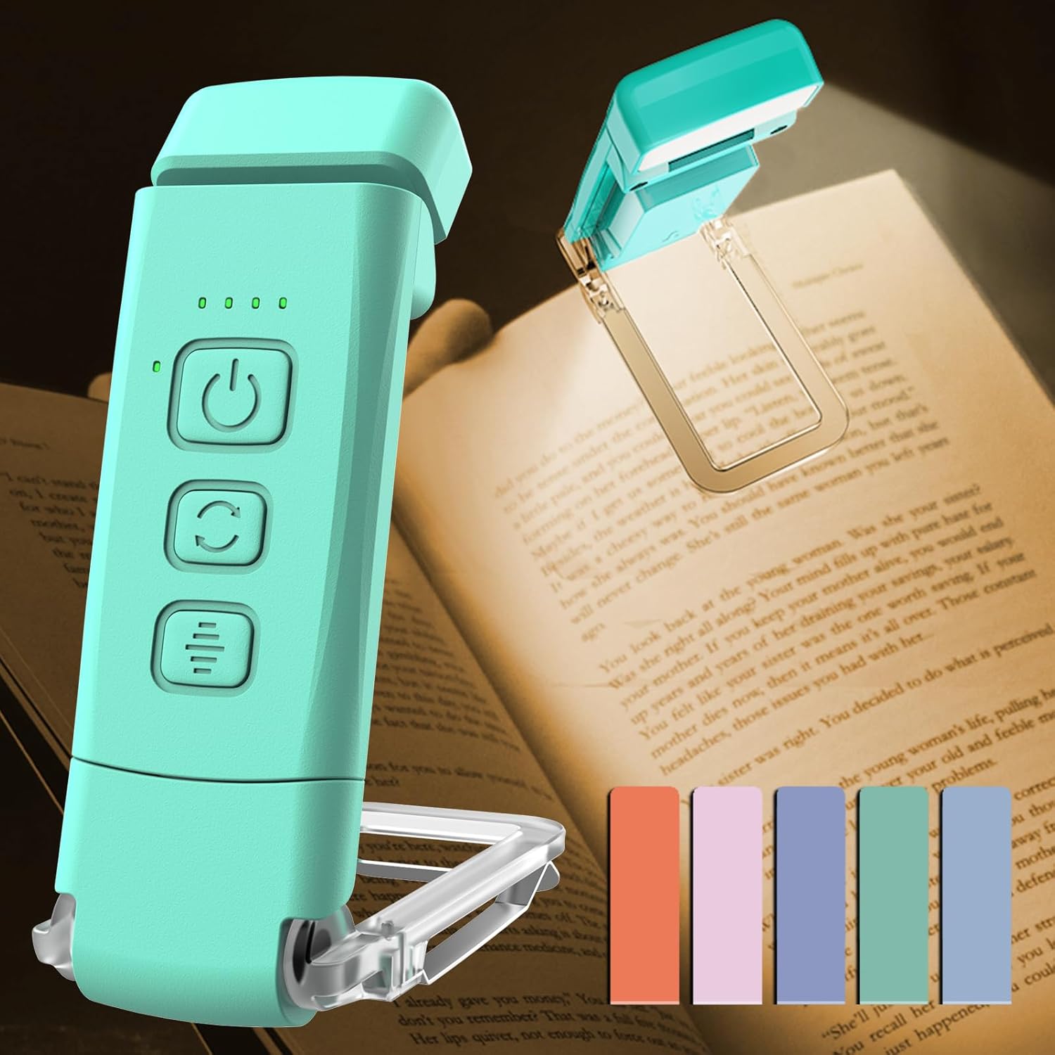 USB Rechargeable Book Light for Reading in Bed, Portable Clipon LED