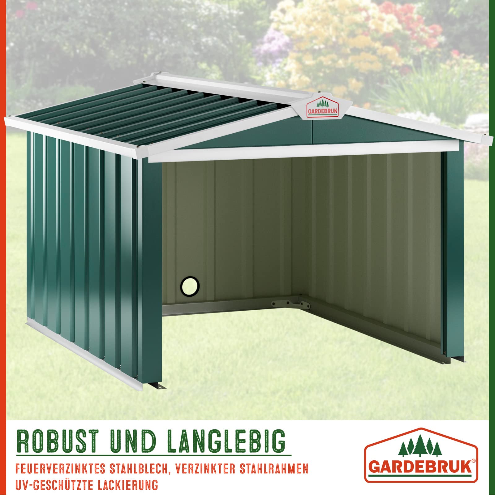 Garage Pieghevole Per Robot Tosaerba 72x56x36cm - Protezione Da Pioggia E Sole Con Piedini In Metallo - Foto 4