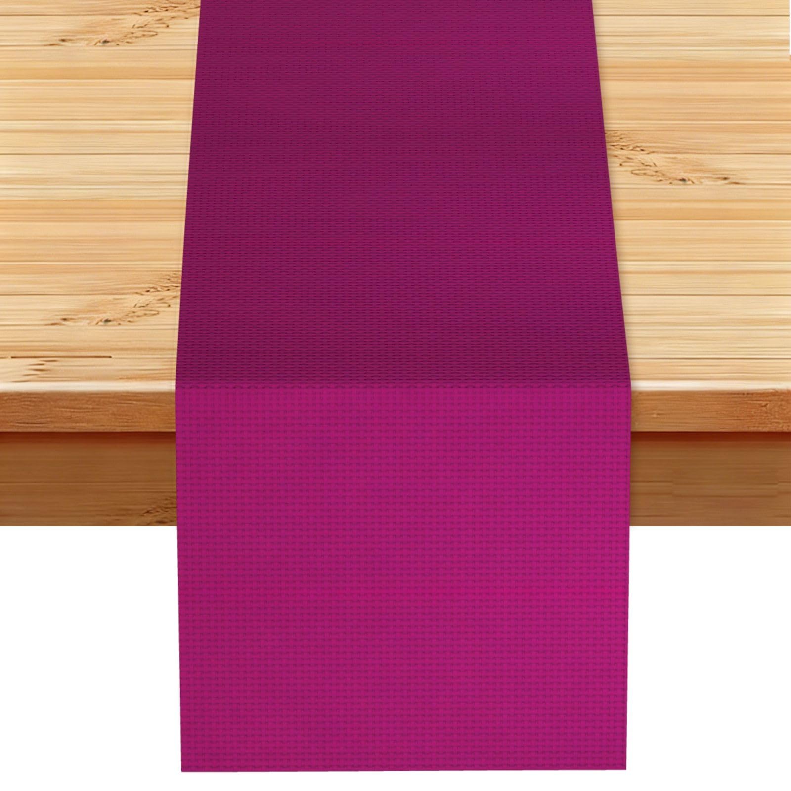 Magenta Print Table Runner World Cup-Themed Dining Table Decor for Coffee Dining Table and More