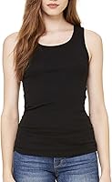 Vista 2 de Bella - Camiseta sin mangas de algodón para mujer (5.8 onzas), Negro - 01