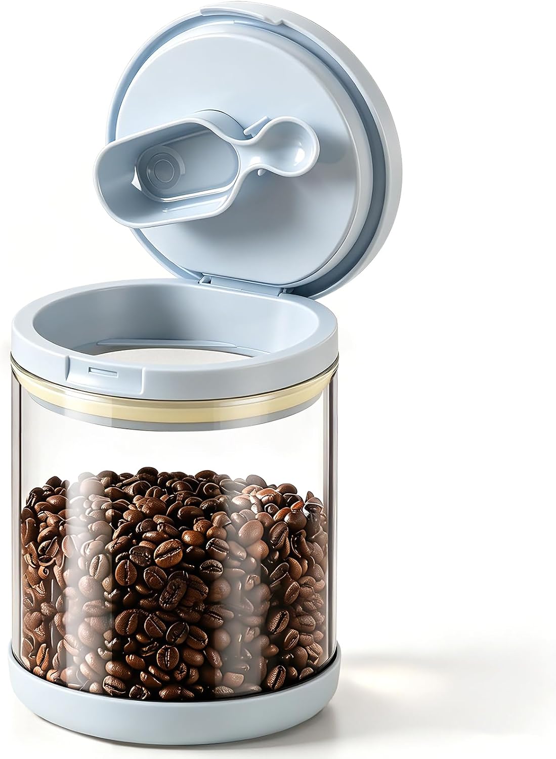 Airtight Coffee Canister, Glass Storage Container, 15oz, 1300ml