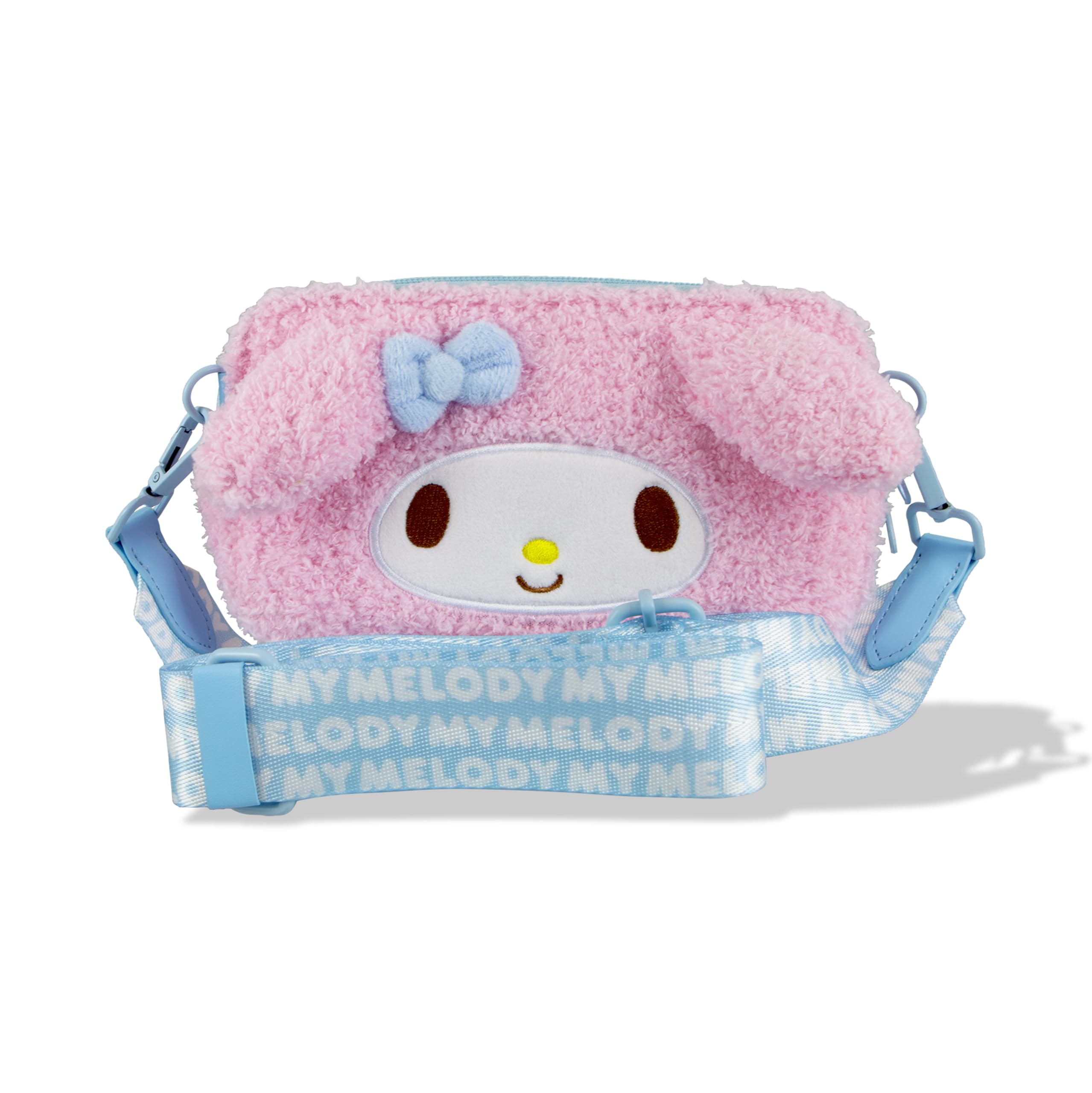 Sonix x Sanrio Plush Phone Wallet - Fuzzy Character Crossbody Bag, Furry Phone Pouch, Universal Smartphone Purse - My Melody