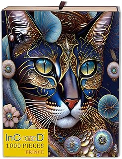 Ingooood Jigsaw Puzzle 1000 Pieces- Cat Series - Prince - Entertainment Toys for Adult Special Graduation or Birthday Gift Home Decor