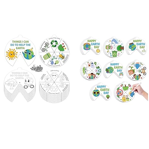 COcnny 48 Set Earth Day Coloring Craft for Kids