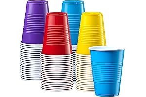 Comfy Package Colorful Plastic Party Cups