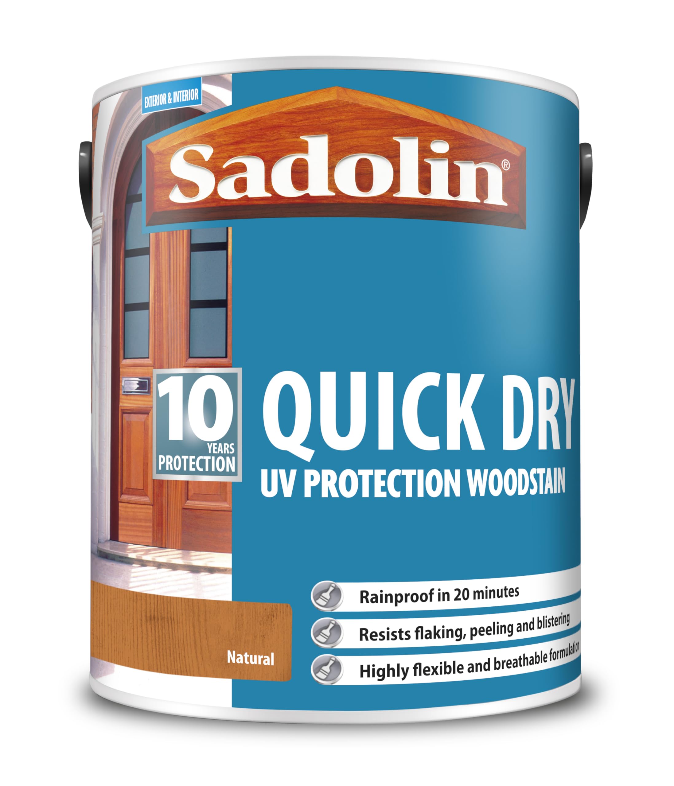 Sadolin 10 Year Quick Dry Woodstain Long-Lasting Exterior Protection Quick-Drying, Weather Resistant Wood Finish
