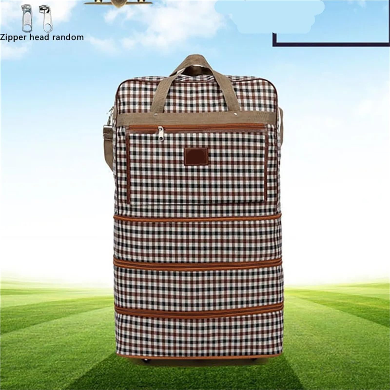 Borsone da viaggio Borsone con ruote espandibile extra large, leggero e multistrato, for viaggi riporlo facilmente, borsa for weekend o for una notte(1 layer 4 wheels)