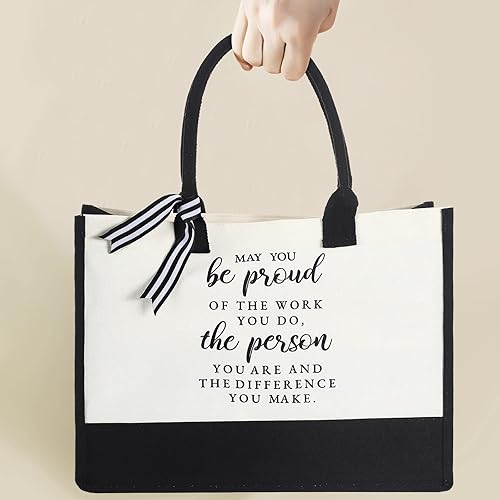 Miniatura 2 de Cunno Bolsa de lona de regalo para compañeras de trabajo para mujeres, regalo de agradecimiento a los empleados, regalo de agradecimiento para