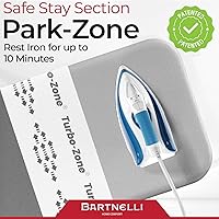 Vista 3 de Bartnelli Funda de repuesto para tabla de planchar para modelos Pro Luxury de 51 x 19 pulgadas (modelos-1105, 1205) fabricada en Europa con nueva