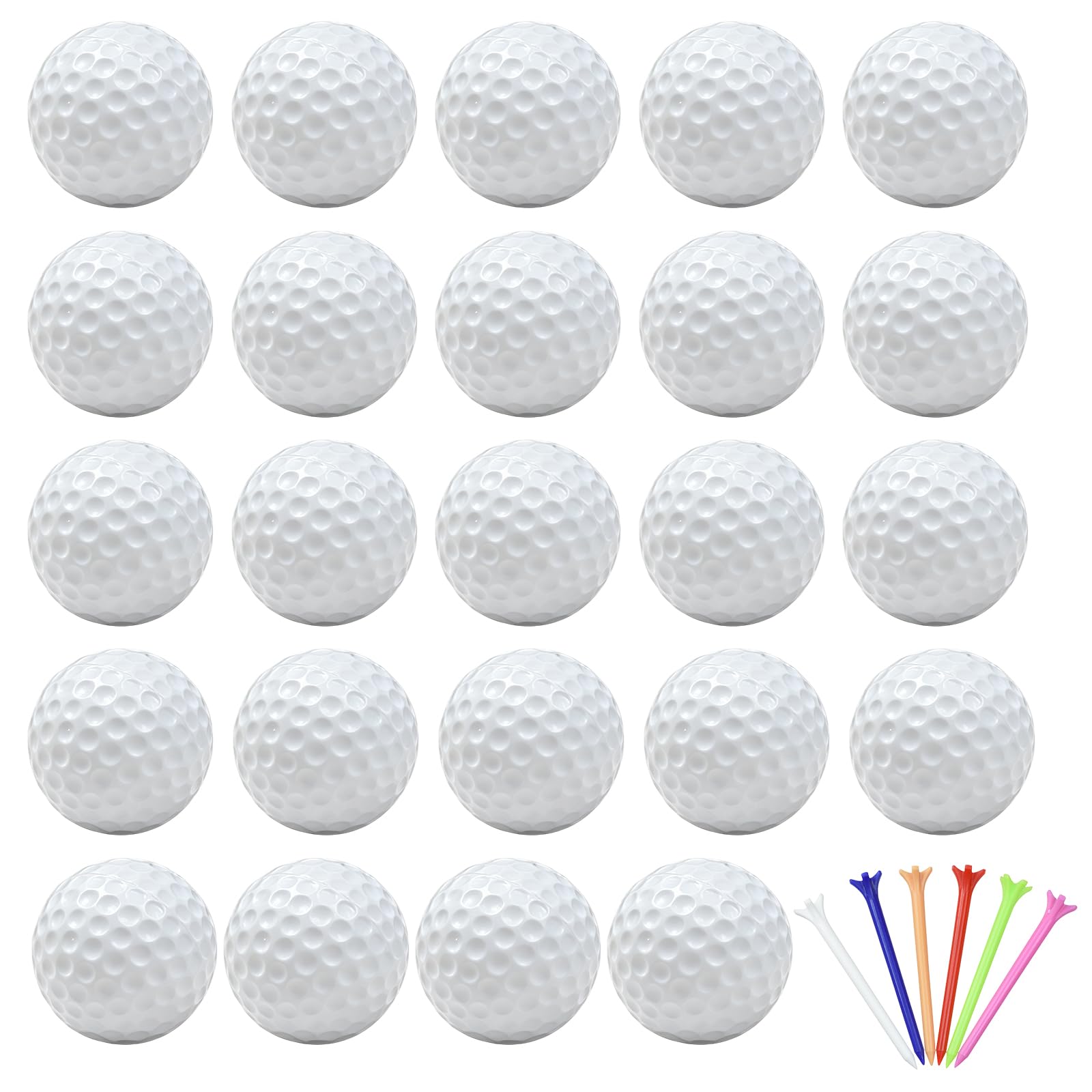 Set mit weichen Minigolf-Übungsbällen (wenig Rückprall)