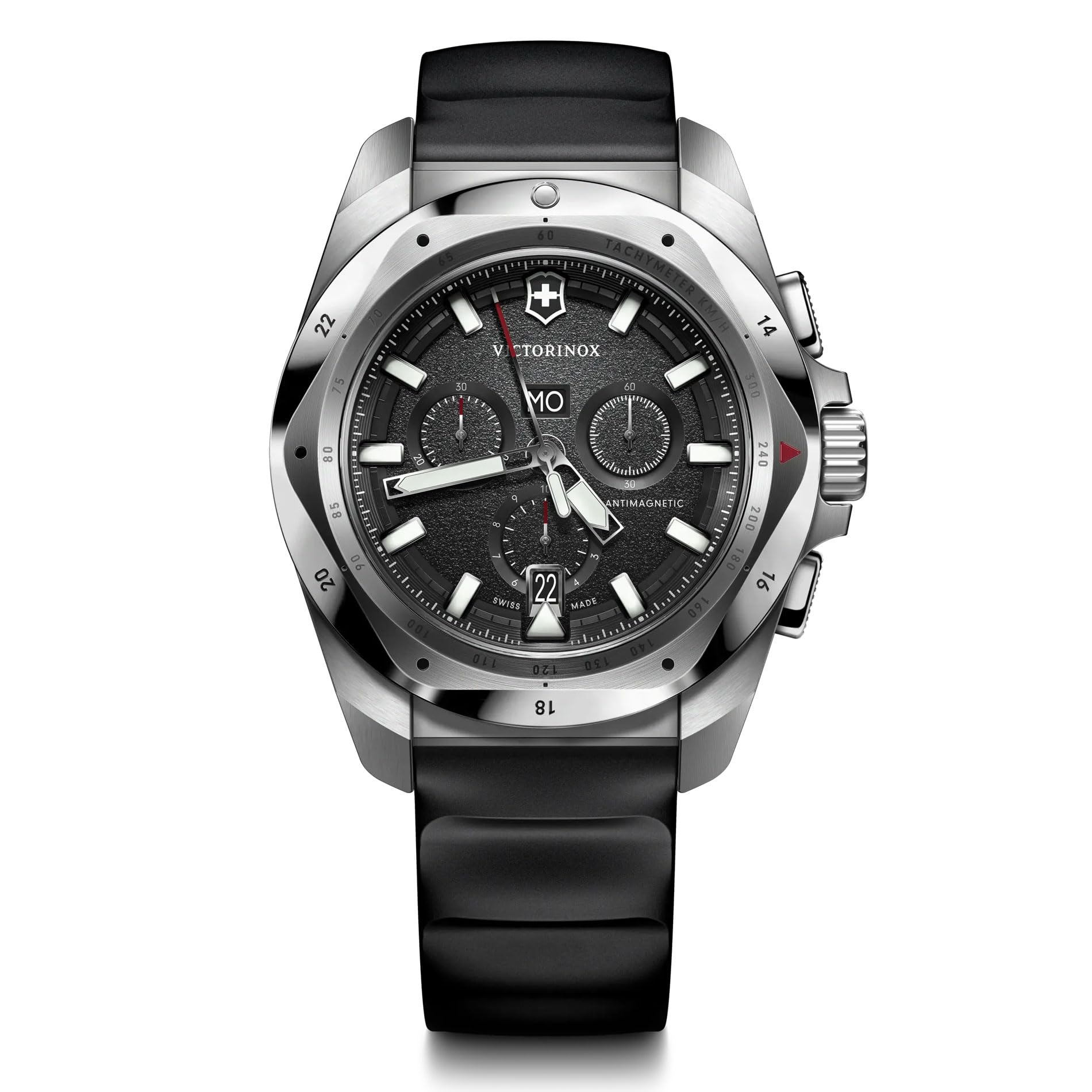 VictorinoxI.N.O.X. Chrono Black Dial Black Rubber Strap Watch 43mm - 241983