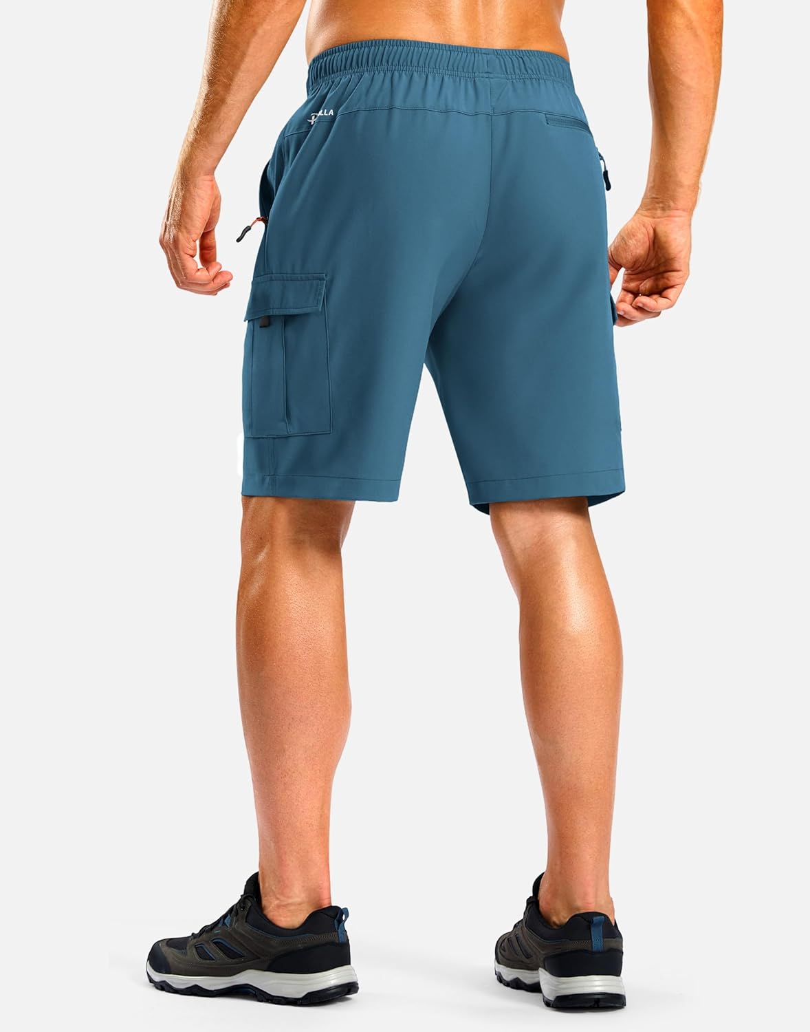 Pudolla Men's Hiking Cargo Shorts with 5 Pockets Lightweight 9" Outdoor Work Casual Shorts for Men Travel Fishing - Image 3