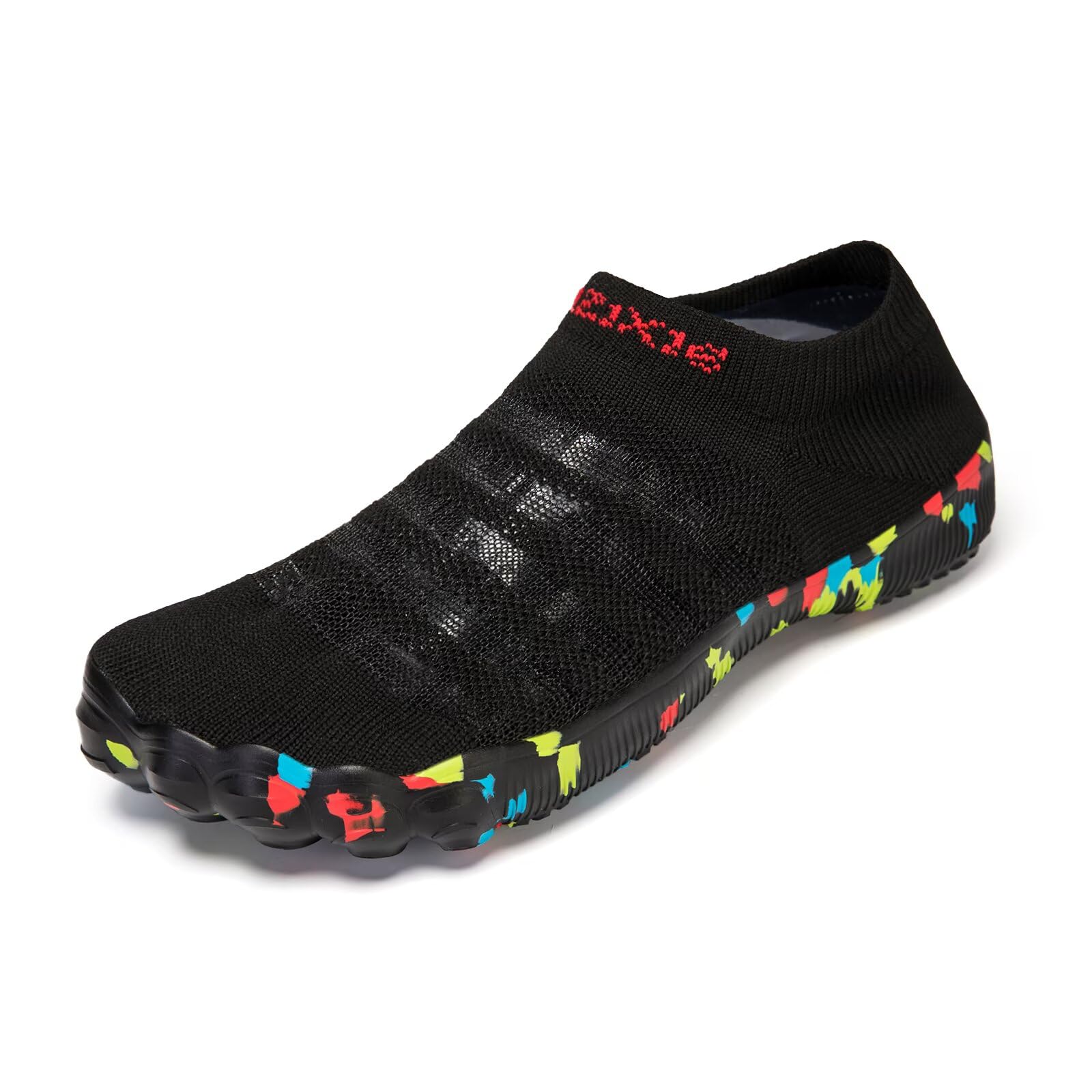 TOLLN Quick-Dry Barefoot Water Shoes for Men, Women & Youth – Versatile Aqua Socks for Beach, Pool, Kayaking, Hiking, Surfing, Yoga & Outdoor Sports?black/43