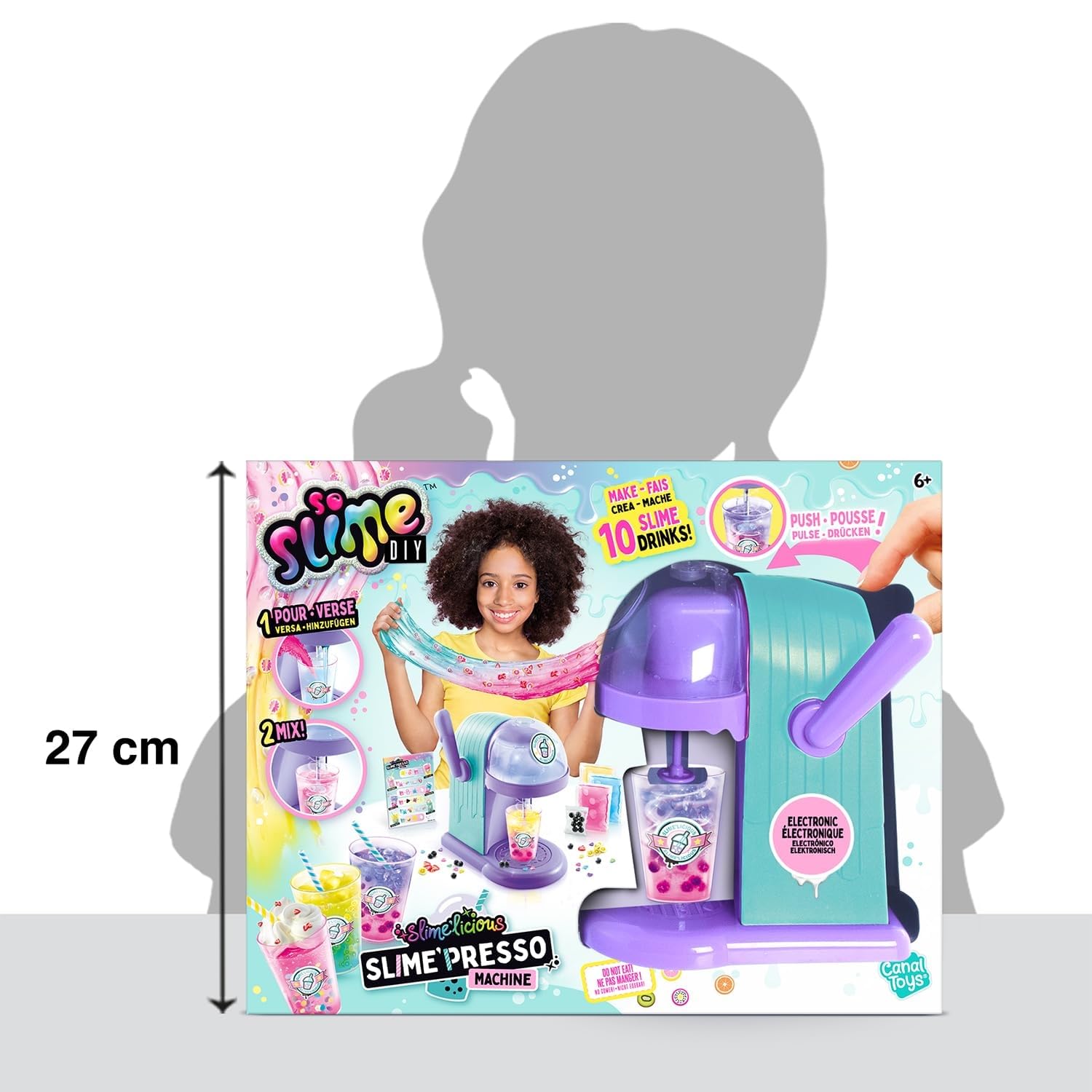 Canal Toys - So Slime - Giocattolo Slime'Presso - Macchina Elettronica per Creare Bevande Originali a base di Slime - Regalo Bambini 6 Anni + - Attività Creativa e Manuale - Non Commestibile - SSC 254