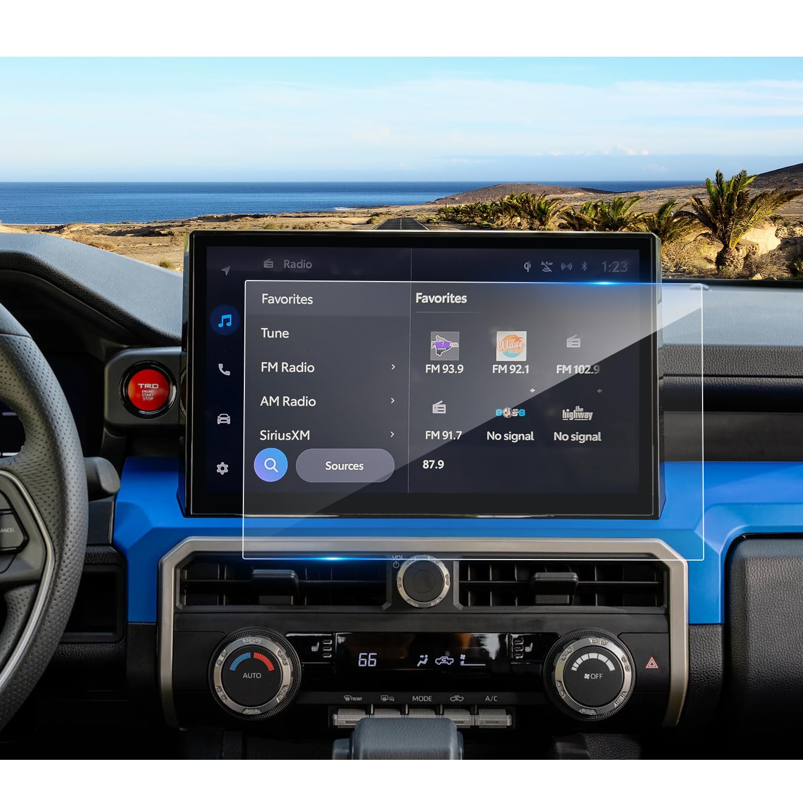 2024 2025 Tacoma Screen Protector for Toyota Tacoma (Limited/Trailhunter/TRD Pro/TRD Sport/TRD Off-Road) 14-inch Touchscreen, 9H Tempered Glass 2025 Tacoma Truck Accessories HD Transparent 14"