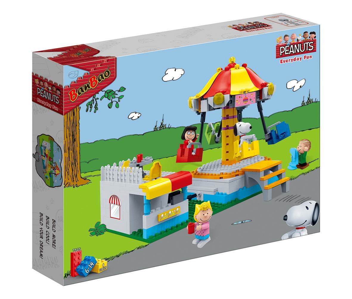 Amazon.co.jp: BanBao 7505 スヌーピー回転木馬 マルチカラー : おもちゃ