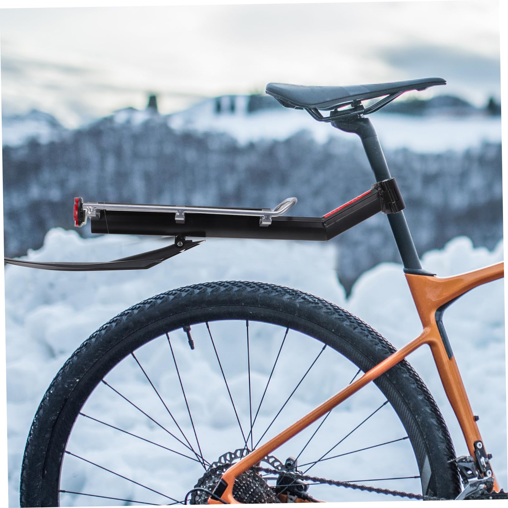 1ensemble Porte-Bagages Arrière Aluminium pour Vélo Support De Chargement Pratique Facile à Installer Compatible Vélos De Conçu pour Usage