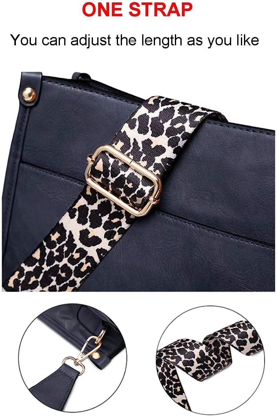 AUYOCO Vegan Leather Crossbody Bags for Women, Crossbody Purse with Guitar Strap Zipped Pockets Handbag Shoulder Bag