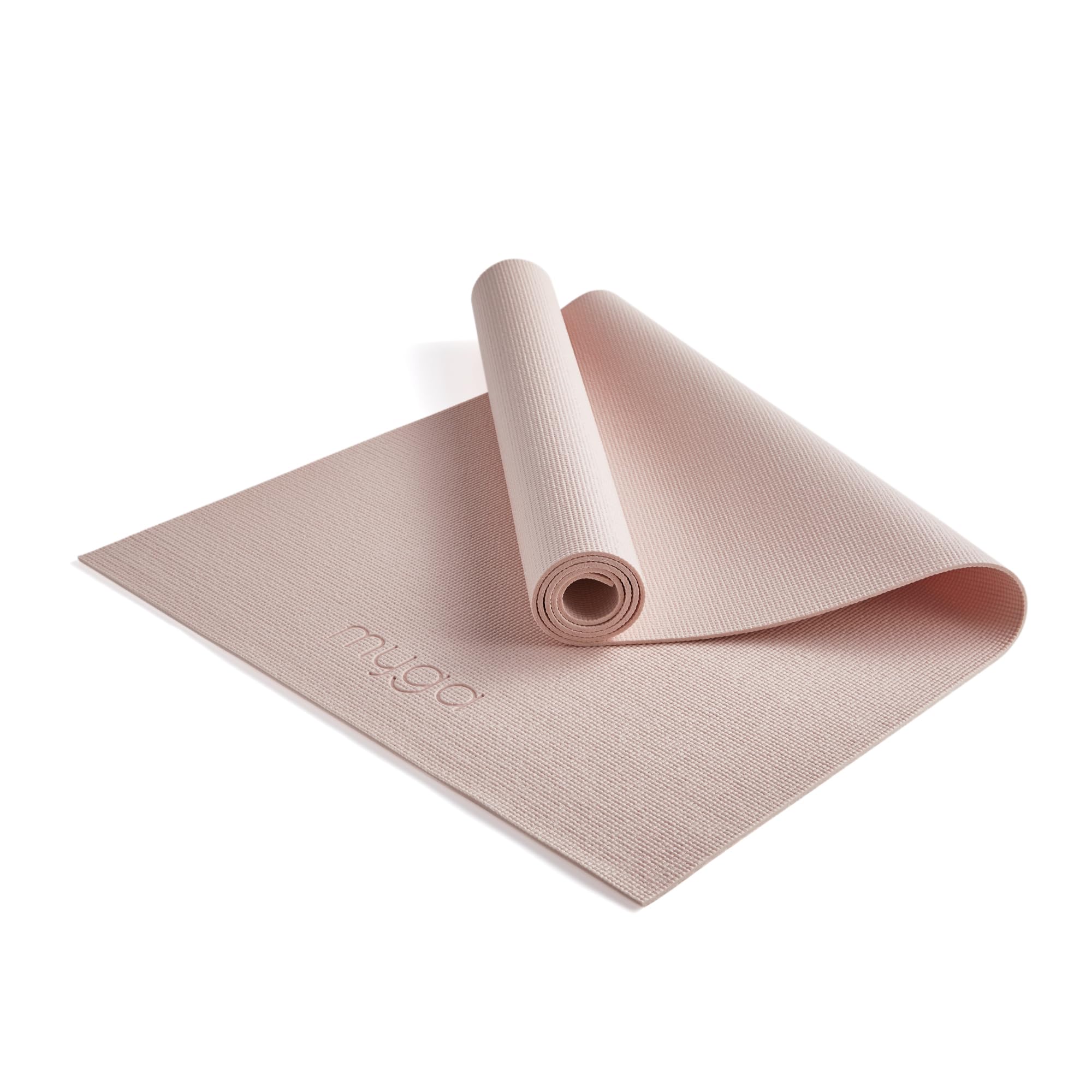 Myga Yoga Mat with Carry Strap – Non-Slip, Lightweight & Durable Exercise Mat for Yoga, Pilates & Fitness – Sweat-Resistant & Easy to Clean – 173cm x 61cm x 4mm – Blush — image 1