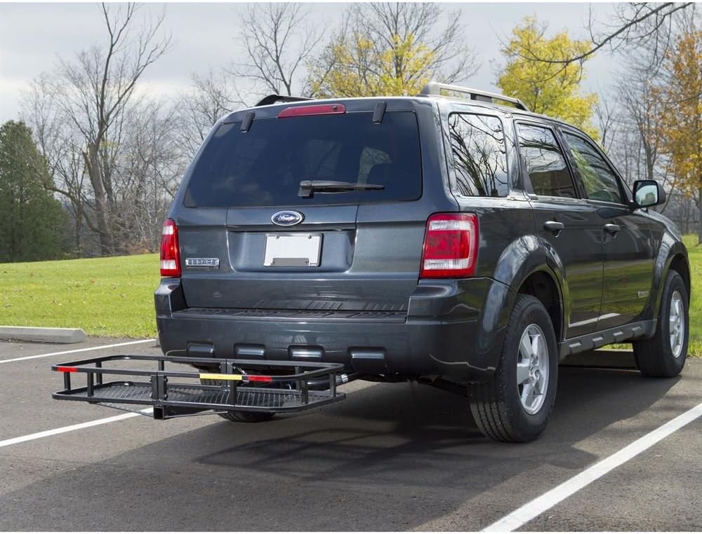 Rage Powersports Apex CCB-F4820-DLX 48" Long Steel Basket Folding Hitch Cargo Carrier : Automotive