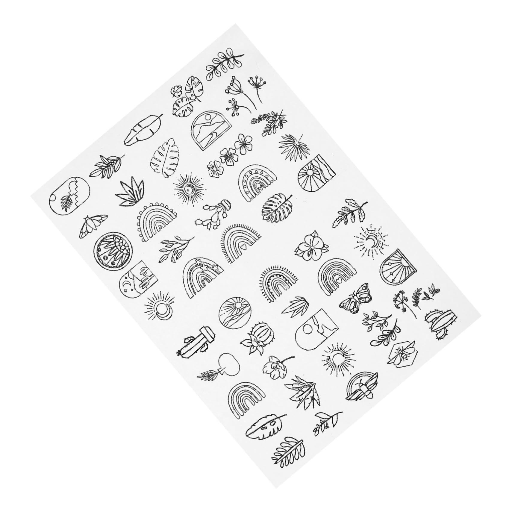 Tofficu 5 Hojas suministros de bricolaje de coser estabilizadores de bordado decorativos Malla stitching equipo soluble estabilizador rasgable para bordar pegar y coser papel de bordar