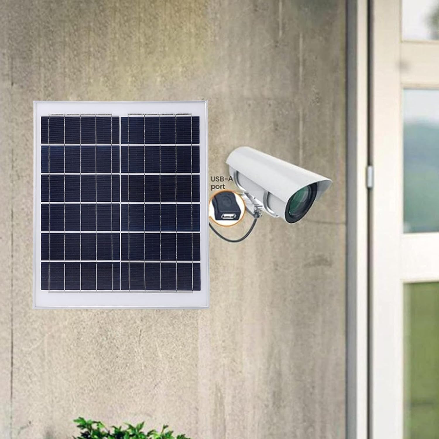 20W Solar Panel, Monocrystalline Silicon Portable Solar Panel Charger for Outdoor Travel Camping, Solar Panel Can Be Connected to The Cell Phone and Other